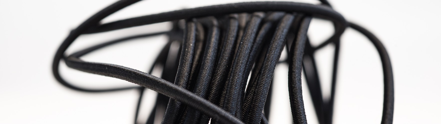 Cordon élastique 3mm - coloris Noir